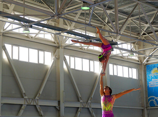 Алматы. Чемпионат города по акробатике