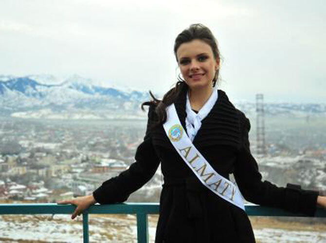 Участницы "Мисс Казахстан - 2013" в спортивных состязаниях