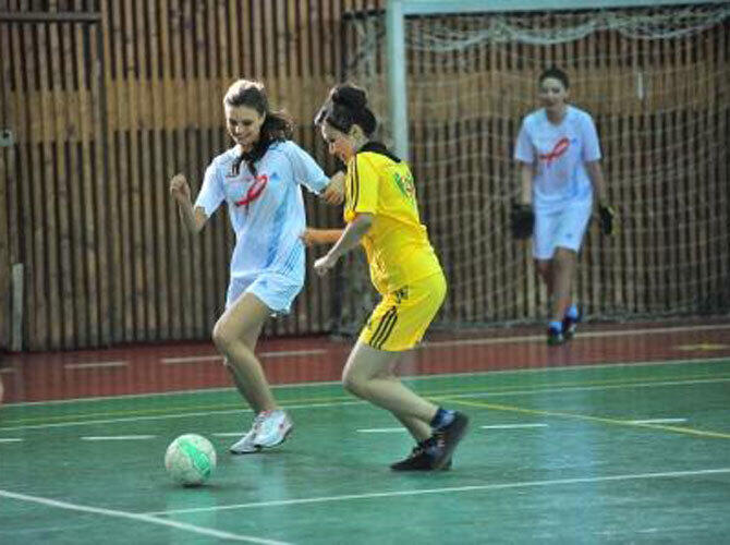 Участницы "Мисс Казахстан - 2013" в спортивных состязаниях