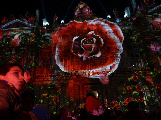 В Лионе прошел Фестиваль Света. Фото: Фото с сайта news.rambler.ru