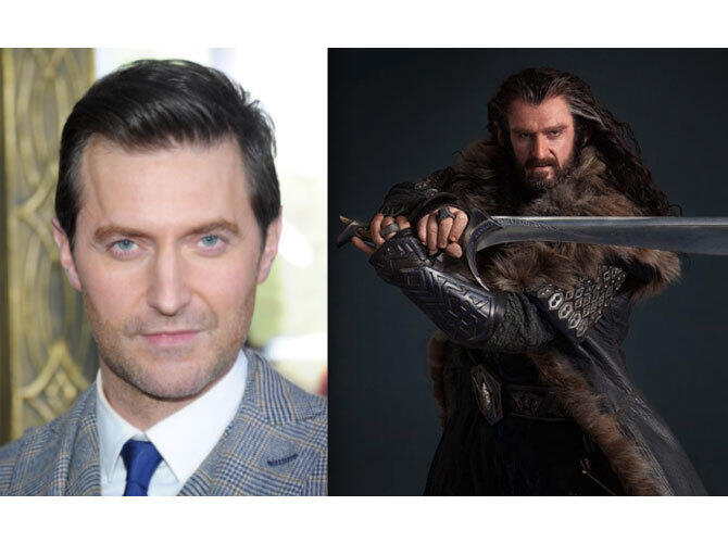 Как выглядят гномы из Хоббита без грима. Фото: Торин Дубощит (Ричард Армитаж)