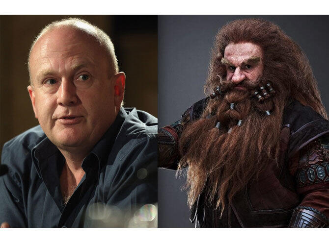 Как выглядят гномы из Хоббита без грима. Фото: Глоин (Питер Хэмблтон)