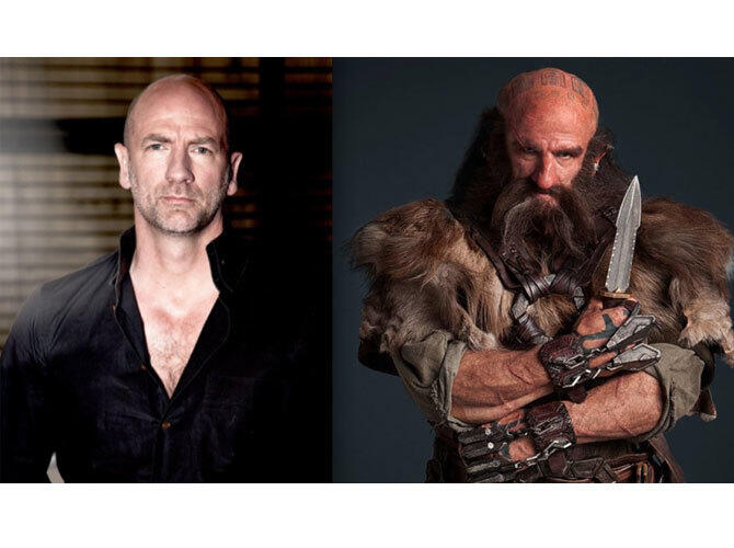 Как выглядят гномы из Хоббита без грима. Фото: Двалин (Грэм Мактавиш)