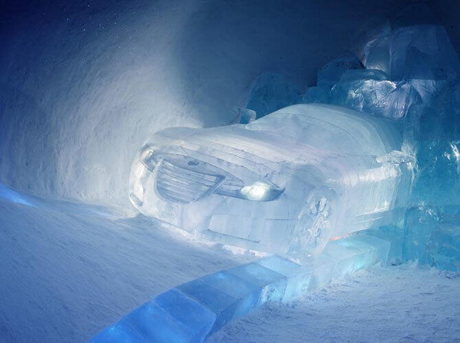 Удивительные шедевры из льда