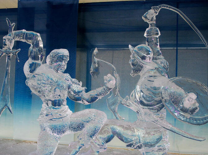 Удивительные шедевры из льда