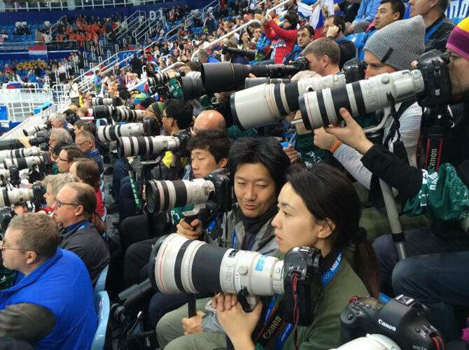 Как работают спортивные фотографы. Фото: Фото с сайта bigpicture.ru
