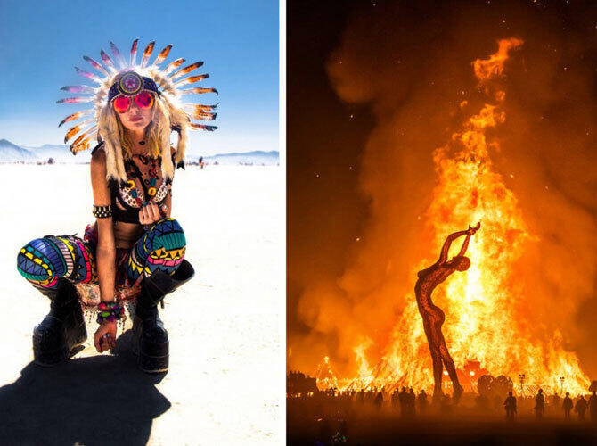 Самые красивые праздники мира. Фото: Фестиваль Burning Man