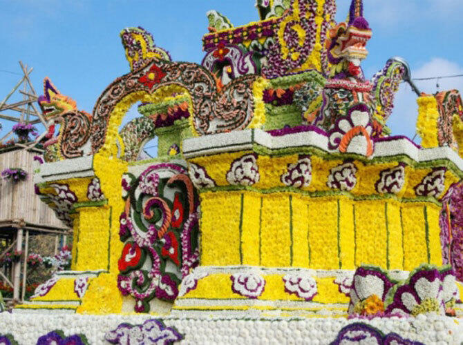Самые красивые праздники мира. Фото: Фестиваль цветов в Таиланде