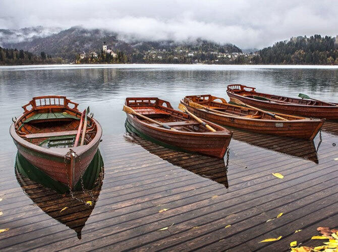 Лучшие фото National Geographic за март. Фото: Озеро Блед, Словения. Фото с сайта www.adme.ru