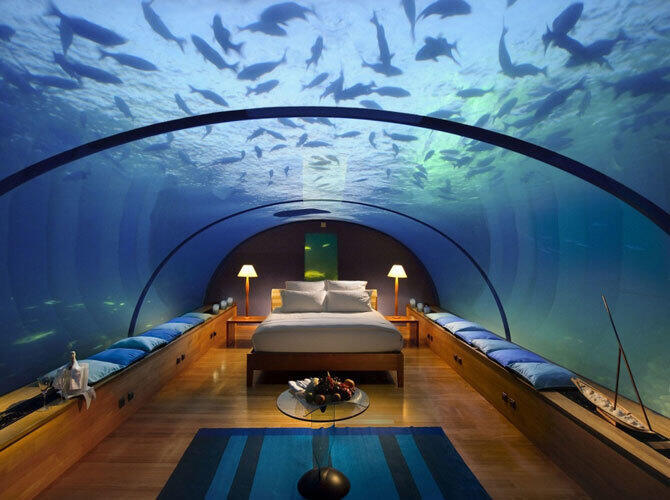 Отели, в которых хочется оказаться прямо сейчас. Фото: Conrad Maldives, остров Рангали 