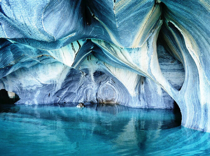 20 сюрреалистичных мест. Фото: "Мраморный собор". Айсен, Чили. Фото с сайта http://www.tripadvisor.ru/