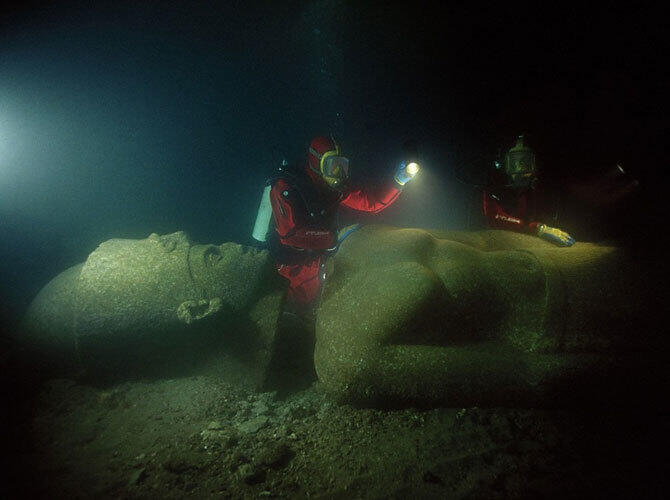 Бухта погибших кораблей. Древний город Гераклион, Египет. Фото: www.terra-z.ru