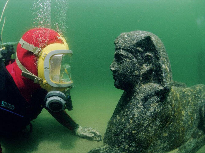 Бухта погибших кораблей. Древний город Гераклион, Египет. Фото: www.terra-z.ru