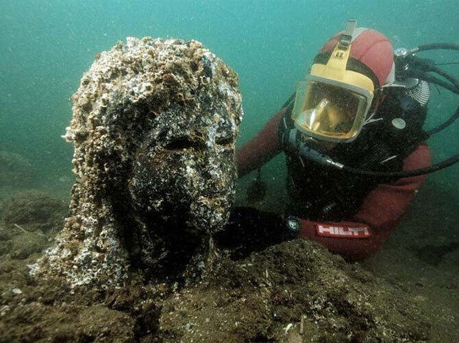 Бухта погибших кораблей. Древний город Гераклион, Египет. Фото: daypic.ru