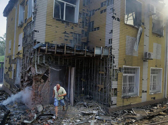 Ужасы гражданской войны на Украине.. Фото: Фото с сайта ria.ru