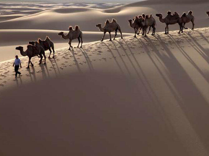 Самые удивительные пустыни мира. Фото: Гоби, Центральная Азия. Фото с сайта http://www.msn.com/