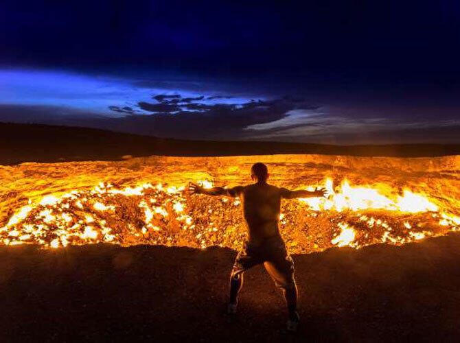 Самые удивительные пустыни мира. Фото: Kаракум, Tуркменистан. Фото с сайта http://www.msn.com/