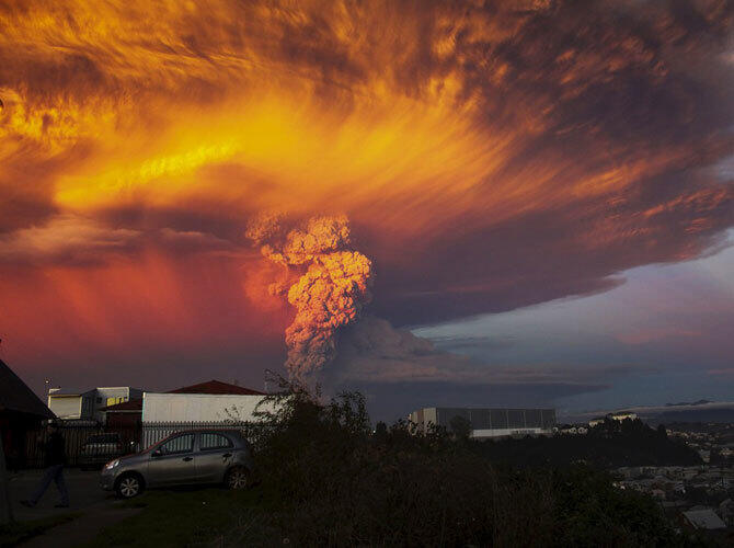 Извержение вулкана Кальбуко в Чили. Фото: Фото с сайта http://www.gazeta.ru/