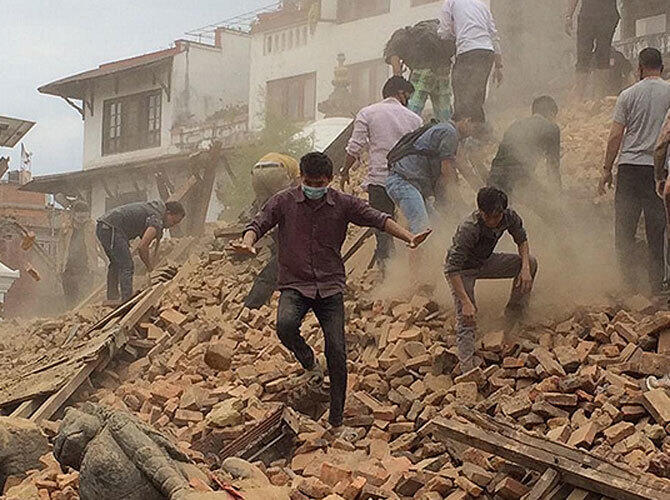 Разрушительное землетрясение в Непале. Фото: www.dni.ru