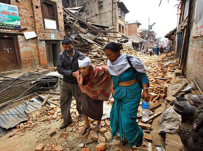 Разрушительное землетрясение в Непале. Фото: www.rbc.ua