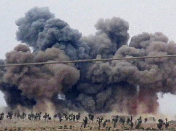 Сирийский конфликт. Фото: Авиаудары российских ВКС в Сирии. Фото с сайта http://ria.ru/