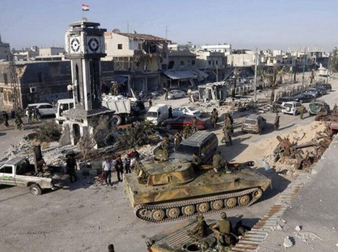 Сирийский конфликт. Фото: Боевые действия в Сирии. Фото с сайта http://armsofwar.ru/