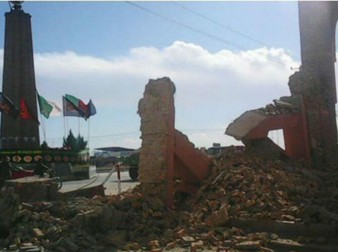 Сильнейшее землетрясение в Пакистане и Афганистане. Фото: Город Газни, Афганистан. Фото с сайта www.bbc.com