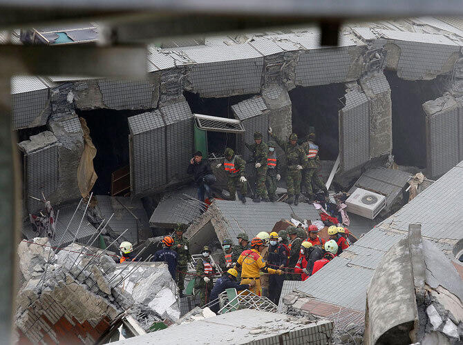 Последствия землетрясения на Тайване. Фото: Фото с сайта http://www.gazeta.ru/