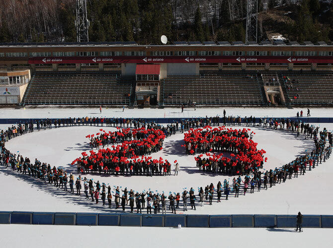 В Алматы прошел флешмоб под хэштэгом ПочемуЯлюблюКазахстан