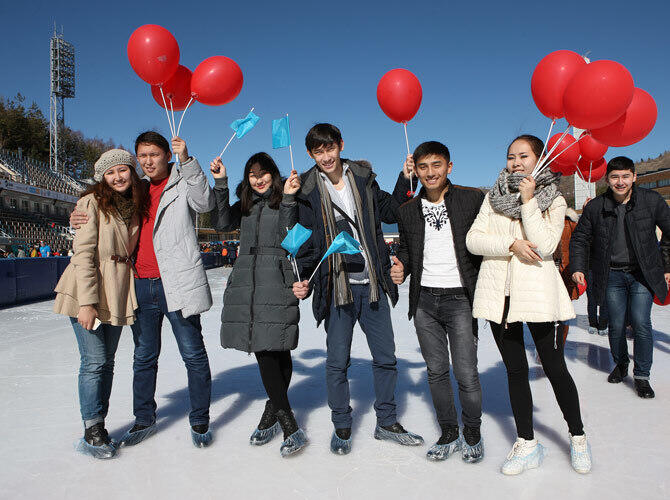 В Алматы прошел флешмоб под хэштэгом ПочемуЯлюблюКазахстан