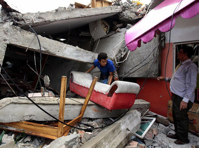 "Все разрушено": последствия землетрясения в Эквадоре. Фото: Фото с сайта http://tass.ru/
