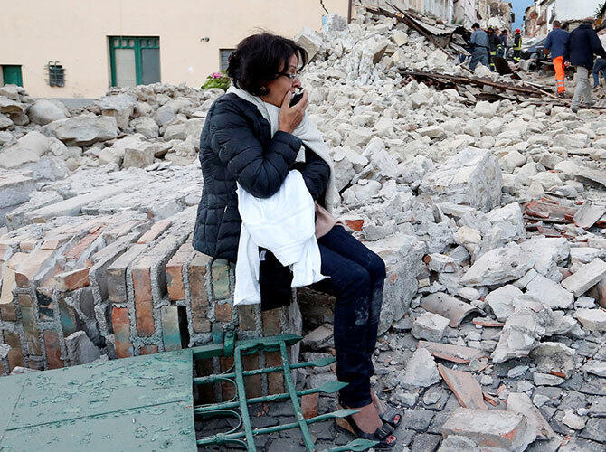 Мощное землетрясение произошло в центре Италии. Фото: Фото с сайта lenta.ru