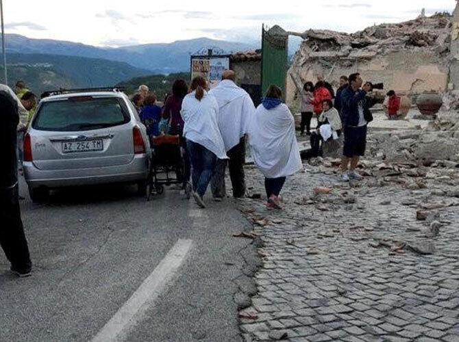 Мощное землетрясение произошло в центре Италии. Фото: Фото с сайта www.reuters.com