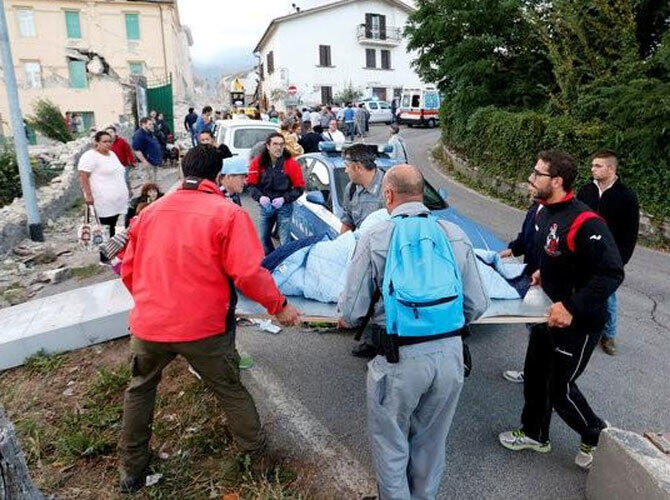 Мощное землетрясение произошло в центре Италии. Фото: Фото с сайта www.reuters.com