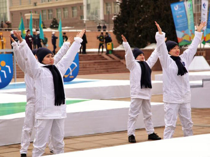 Эстафета огня в Алматы. Фото: https://almaty2017.com