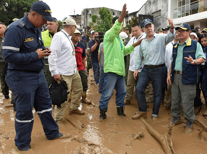 Последствия схода селевого потока в Колумбии. Фото: www.gazeta.ru