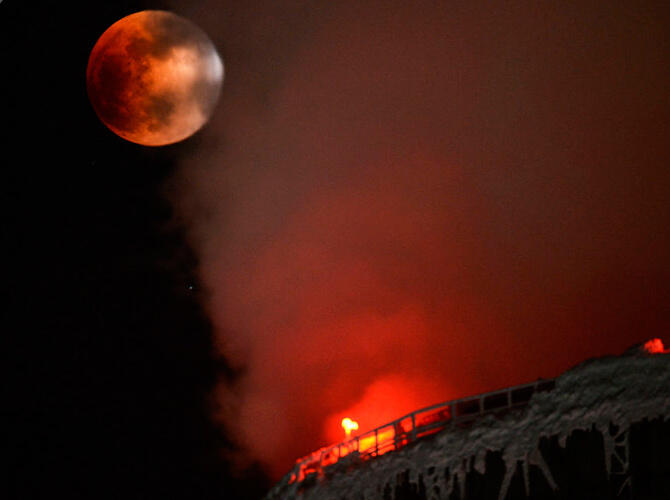 Super Blue Blood Moon Eclipse. Фото: sputniknews.com