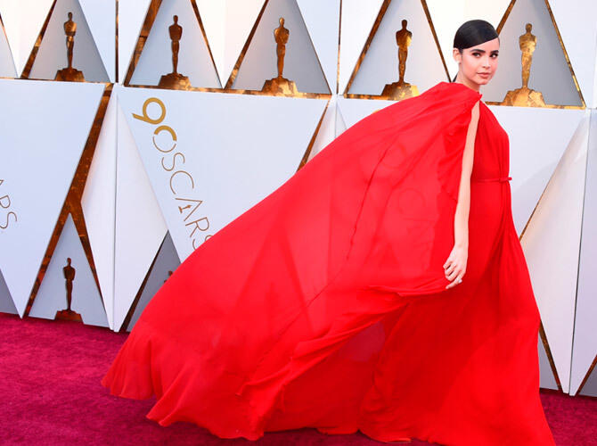 Кому и как вручали «Оскар». Актриса София Карсон перед церемонией вручения кинопремии «Оскар» в Лос-Анджелесе. Фото: www.gazeta.ru