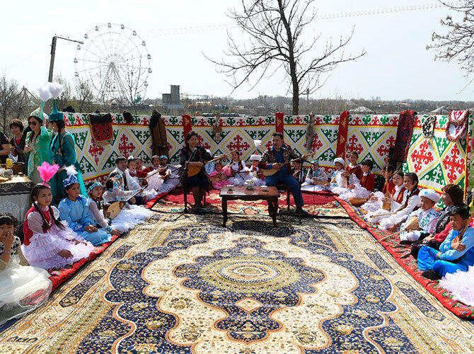 Казахстан празднует Наурыз мейрамы. Фото: Шымкент