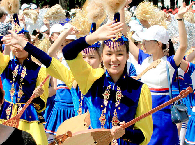 Парад оркестров в Алматы