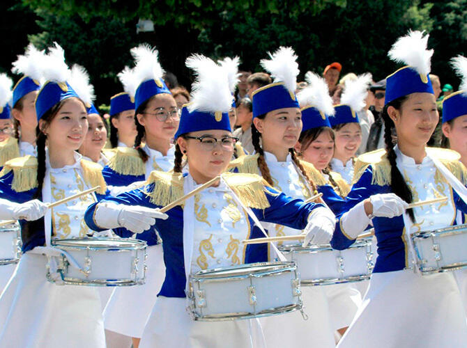 Парад оркестров в Алматы