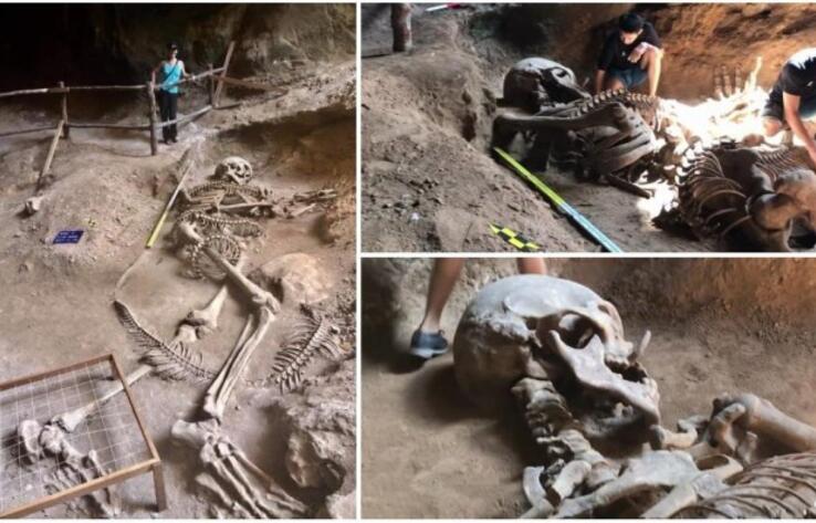В Таиланде показали уникальное открытие гигантского скелета 