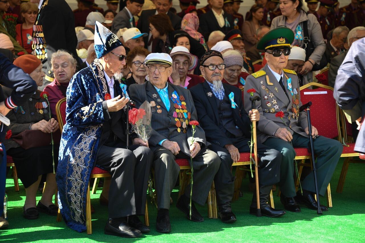 В Алматы празднуют День Победы. Фото: пресс-служба акима города Алматы