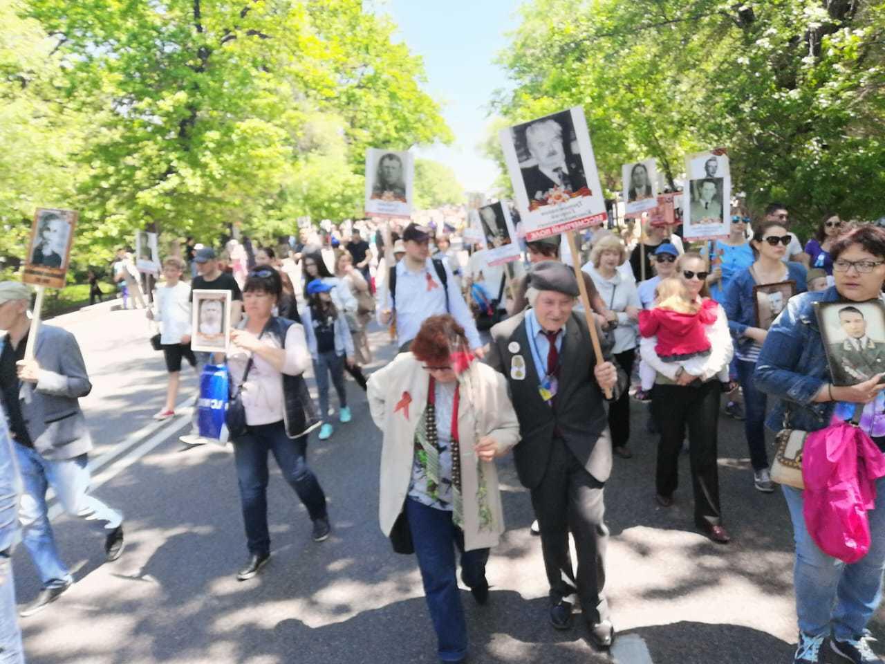 В Алматы празднуют День Победы. Фото: Собственный корреспондент агентства Шарипова Светлана 