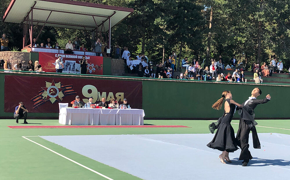 В Алматы празднуют День Победы. Фото: Собственный корреспондент агентства Тулеева Кумыс