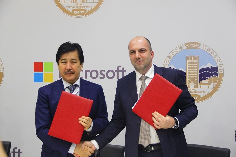 КазНУ имени аль-Фараби подписал меморандум о взаимопонимании с Microsoft Kazakhstan