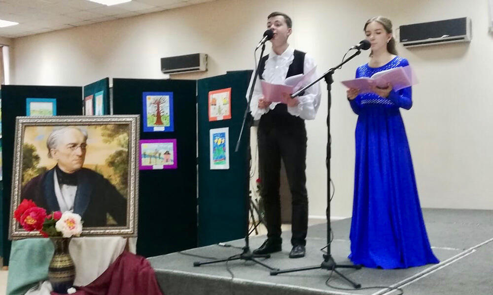 Литературный вечер, посвящённый творчеству Фёдора Ивановича Тютчева. Фото: Начало вечера