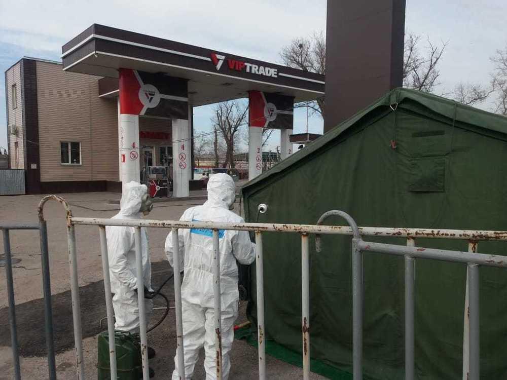 В Алматы проходит дезинфекция 