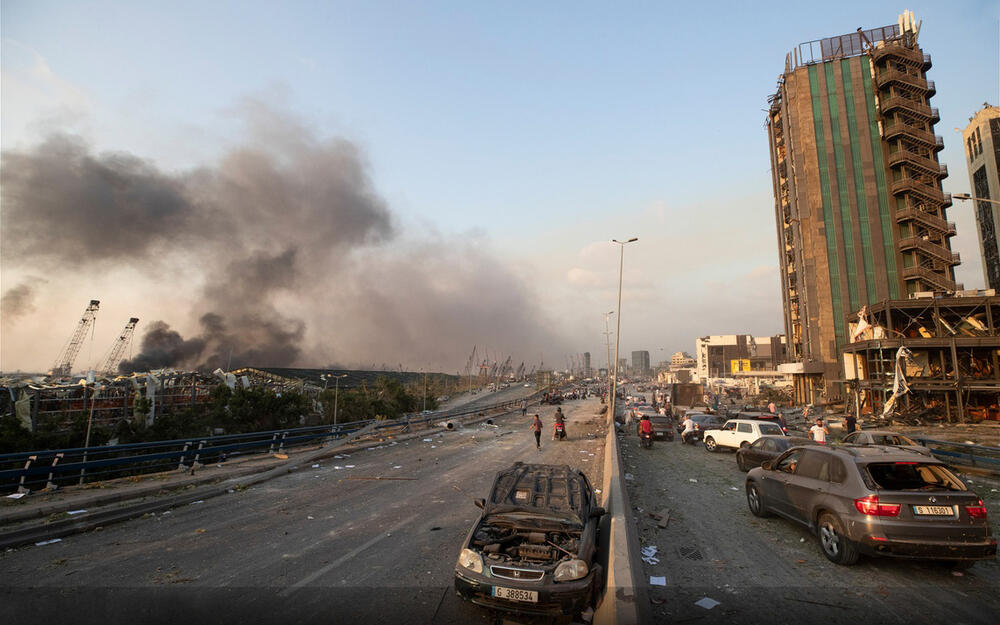 Последствия взрыва в Бейруте. Фото: www.gazeta.ru