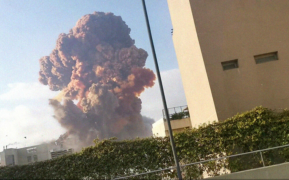 Взрыв в порту в Бейруте